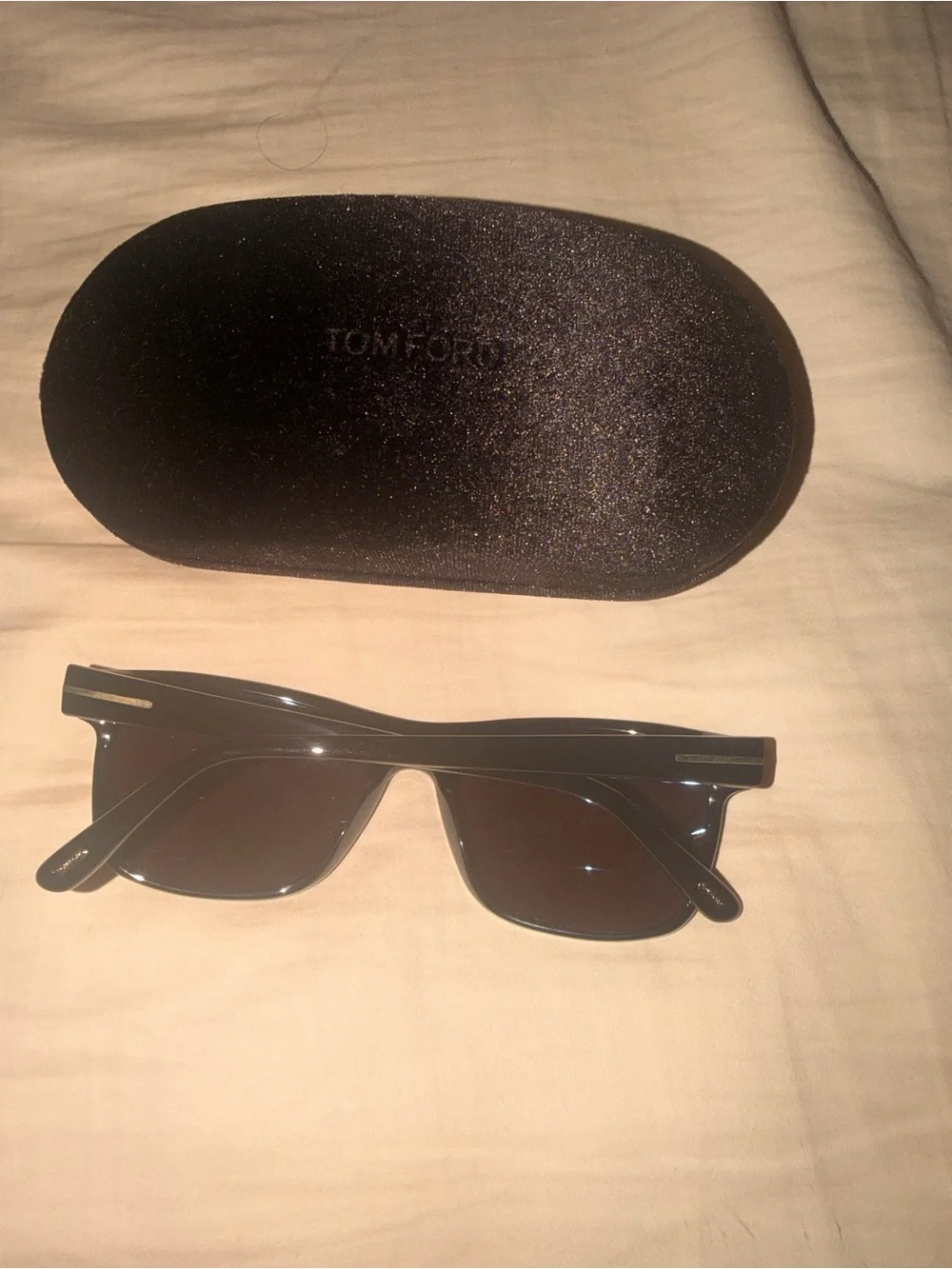 Tom Ford Black Sunglasses with Dark Lenses